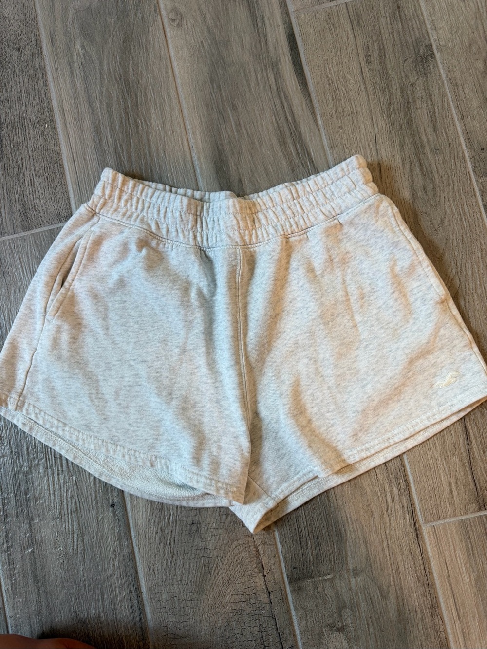 Hollister Light Gray Athletic Lounge Shorts
